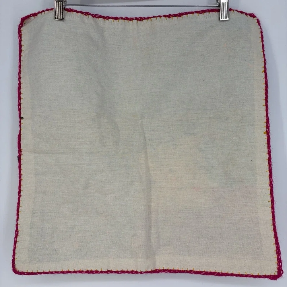 Vtg Folk Art 3D Textile Tapestry Peruvian Arpillera Handmade 19.5
